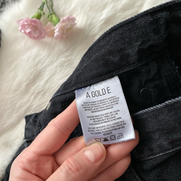 AGOLDE Ridley Short High-rise vintage denim cut-off shorts - Picture 6 of 11